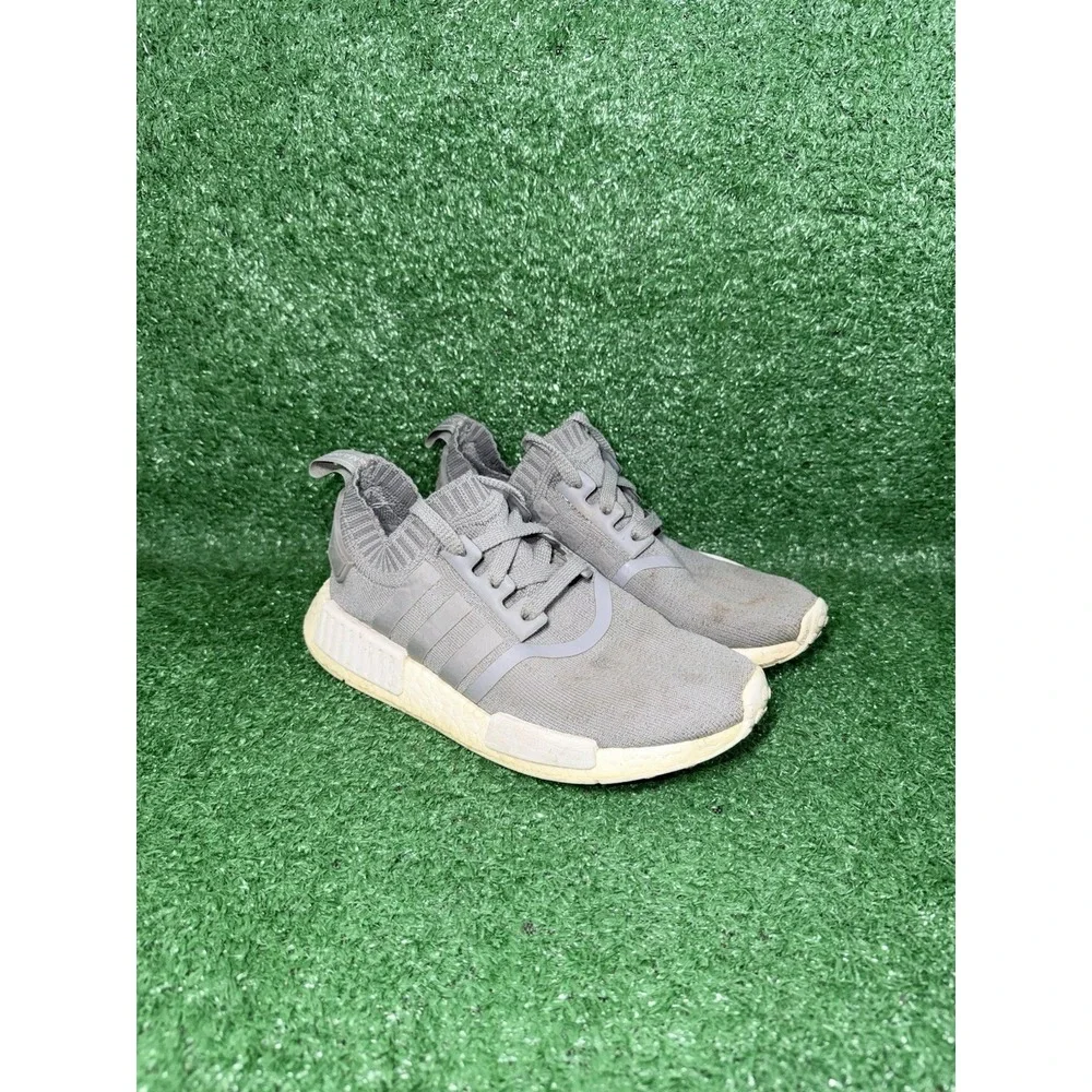 Adidas NMD R1 PK Women Size 6.5‎ Grey Boost Running Shoes Athletic Gym Sneakers